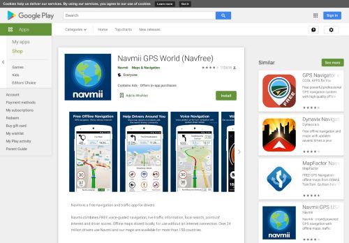 
                            5. Navmii GPS World (Navfree) - Apps on Google Play