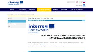 
                            3. Navodila za registracijo Login FVG | Italia Slovenia