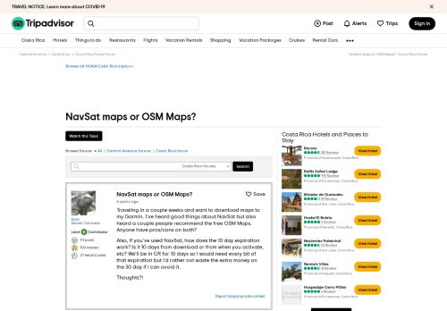 
                            7. NavSat maps or OSM Maps? - Costa Rica Forum - TripAdvisor