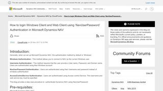 
                            6. 'NavUserPassword' Authentication in Microsoft Dynamics NAV