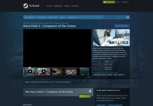 
                            10. Navy Field 2 : Conqueror of the Ocean on Steam