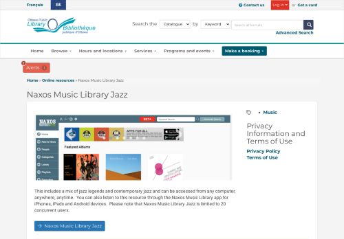 
                            13. Naxos Music Library Jazz | Ottawa Public Library