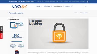 
                            6. Nayatel Parental Locking - Lock Your Internet Anytime