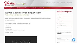 
                            12. Nayax Cashless Vending System | Vending Solutions