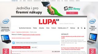 
                            6. Názory k článku HyperInzerce krade inzeráty - Lupa.cz
