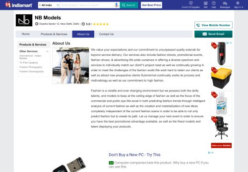 
                            13. NB Models - About Us - IndiaMART