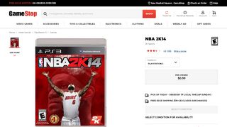 
                            8. NBA 2K14 for PlayStation 3 | GameStop