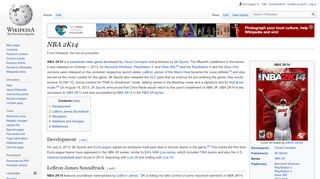 
                            9. NBA 2K14 - Wikipedia