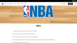 
                            10. NBA App on PlayStation | PlayStation Network Entertainment