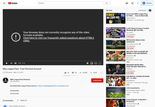 
                            3. Nba League Pass - Free Premium Account - YouTube