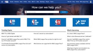 
                            6. NBA LEAGUE PASS Support