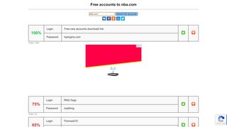 
                            4. nba.com - free accounts, logins and passwords