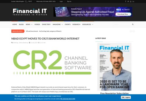 
                            7. NBAD Egypt moves to CR2's BankWorld Internet - Financial IT