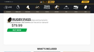 
                            12. NBC Sports Gold Rugby Pass