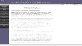 
                            13. NBER Help: Working Papers