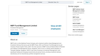 
                            7. NBP Fund Management Limited | LinkedIn