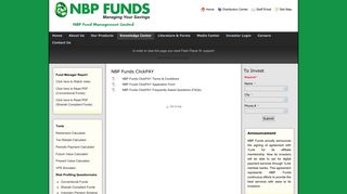 
                            9. NBP Fund Management Limited - NBP Funds ClickPAY