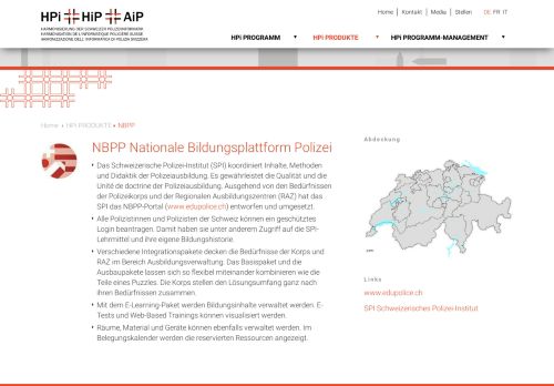 
                            6. NBPP Nationale Bildungsplattform Polizei - NBPP | HPi PRODUKTE ...