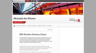 
                            4. NBS Northern Business School - Metropole des Wissens - Hamburg ...