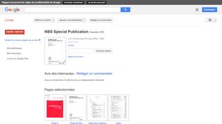 
                            10. NBS Special Publication - Résultats Google Recherche de Livres