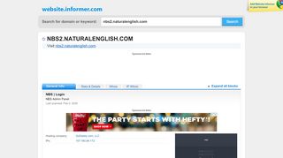 
                            11. nbs2.naturalenglish.com at WI. NBS | Login - Website Informer