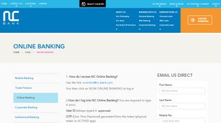
                            7. NC Bank - Online Banking