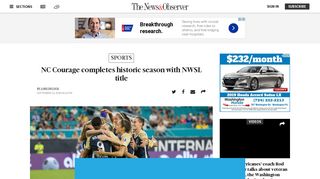 
                            12. NC Courage completes dominant season with NWSL championship ...