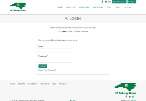 
                            11. NC Partners Login | Join NC Subway Group