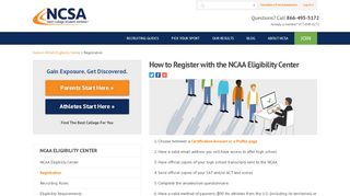 
                            1. NCAA Registration | How to Register with the NCAA - NCSA