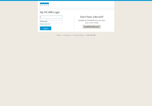 
                            11. NCARB - My NCARB Login