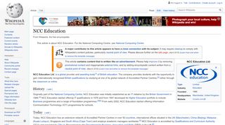 
                            7. NCC Education - Wikipedia