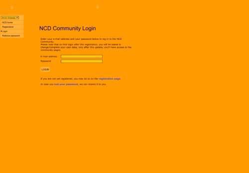 
                            2. NCD Community - Login