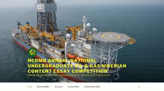 
                            6. NCDMB ANNUAL UNDERGRADUATE OIL & GAS ESSAY ...