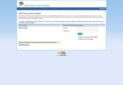 
                            7. NCDPI Online Licensure System