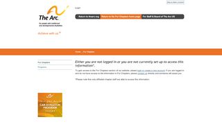 
                            13. NCE | Members Login - The Arc