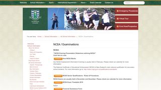 
                            12. NCEA / Examinations - Otumoetai College