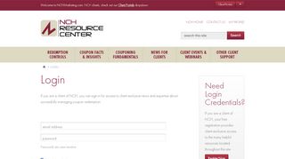 
                            5. NCH : Resource Center : Login - NCH Marketing Services, Inc.