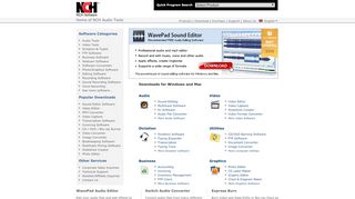 
                            7. NCH Software - Free Software Downloads and Installs