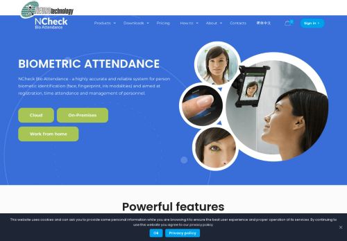 
                            12. NCheck Bio Attendance: Face finger Iris Biometric employee ...