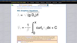 
                            12. NCL Graphics: Equations