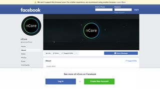 
                            5. nCore - About | Facebook