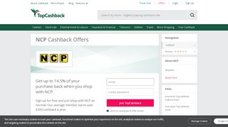 
                            12. NCP Discount Codes, Sales, Cashback Offers & Deals - TopCashback