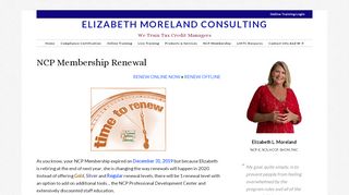 
                            10. NCP Membership Renewal - Elizabeth Moreland Consulting