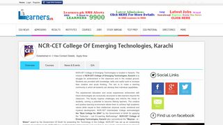 
                            6. NCR-CET College of Emerging Technologies, Karachi ...