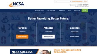 
                            2. NCSA – Get Recruited. Play Sports in College | NCSASports.org