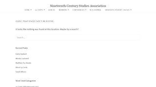 
                            7. NCSA - Nineteenth Century Studies Association > Member Login