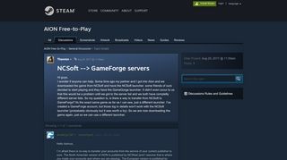 
                            7. NCSoft --> GameForge servers :: AION Free-to-Play General Discussion