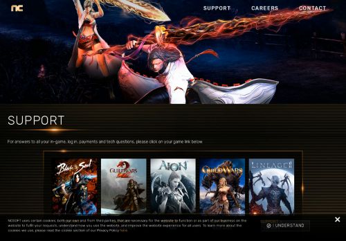 
                            1. NCSOFT West: Support