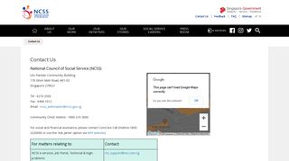 
                            12. NCSS - Contact Us