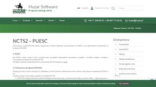
                            7. NCTS2 - PUESC - HUZAR Software